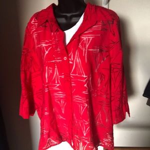 Alfred Dunner shell/blouse combo